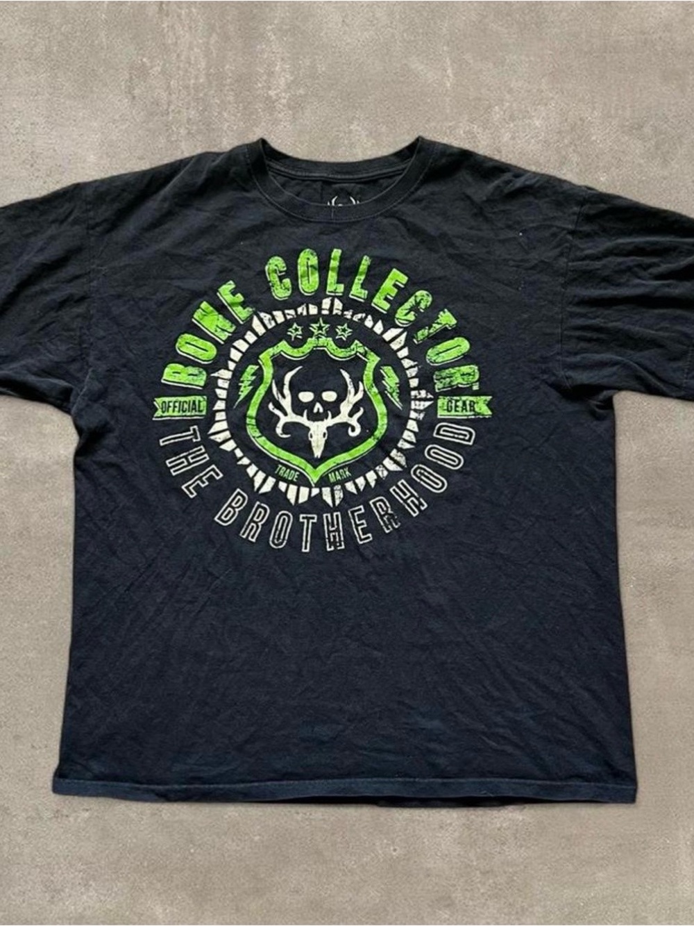 Bone Collector The Brotherhood Short Sleeve T-Shirt - Black/Green